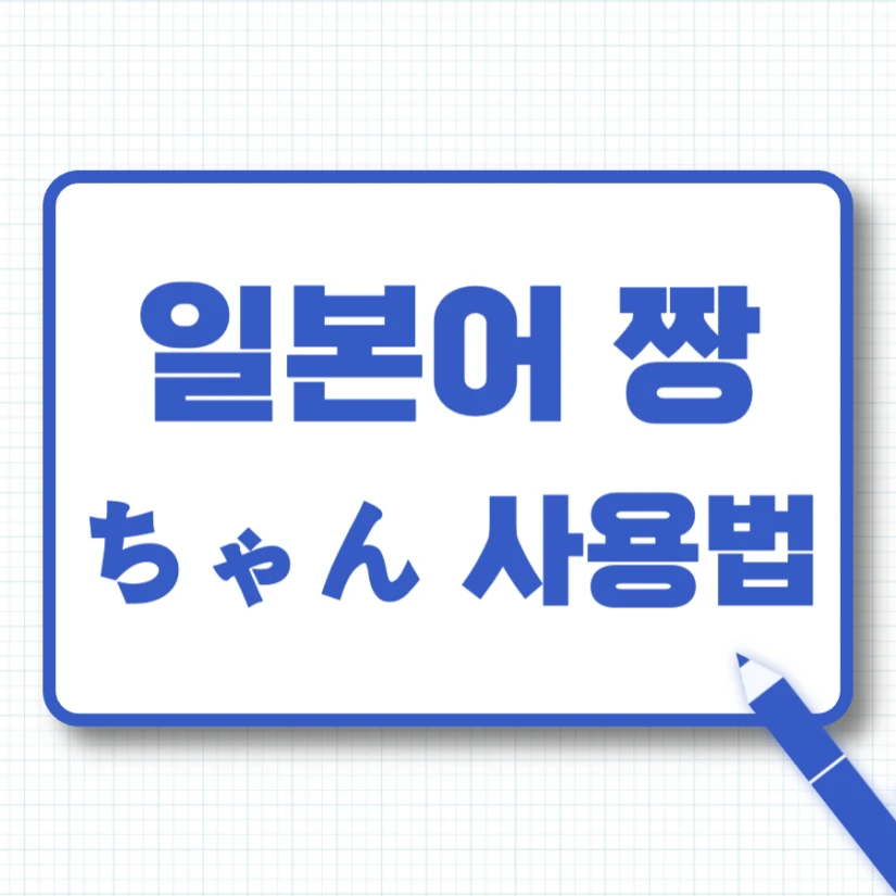 일본어 짱 사용법