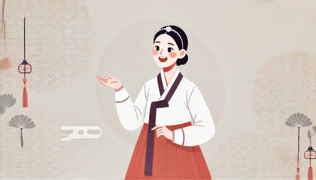 사주 설명하는 여자