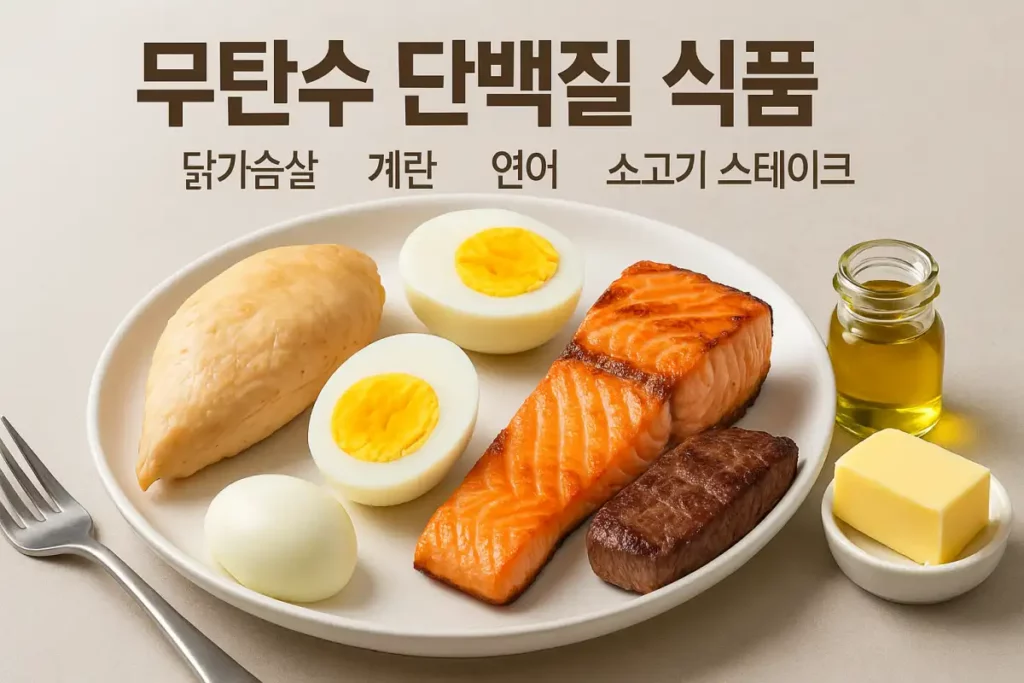 탄수화물 없는 무탄수 단백질 식품