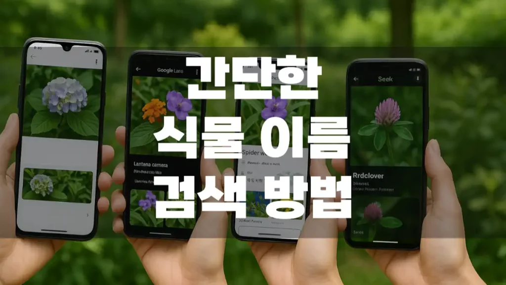 식물이름 검색 어플, 식물이름 알기 방법