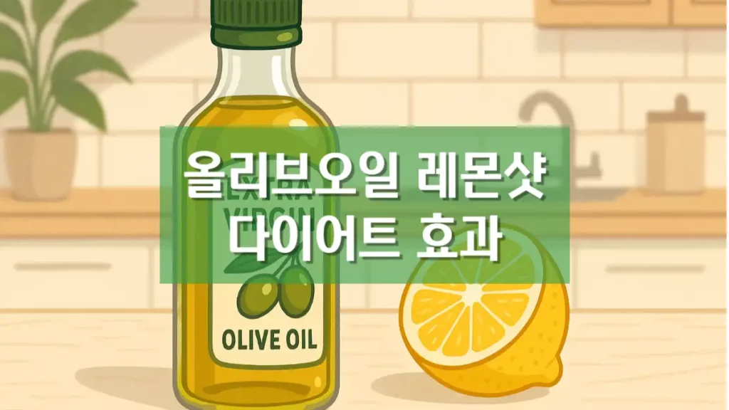 아침 공복 올리브오일 레몬샷 다이어트 변비 효과