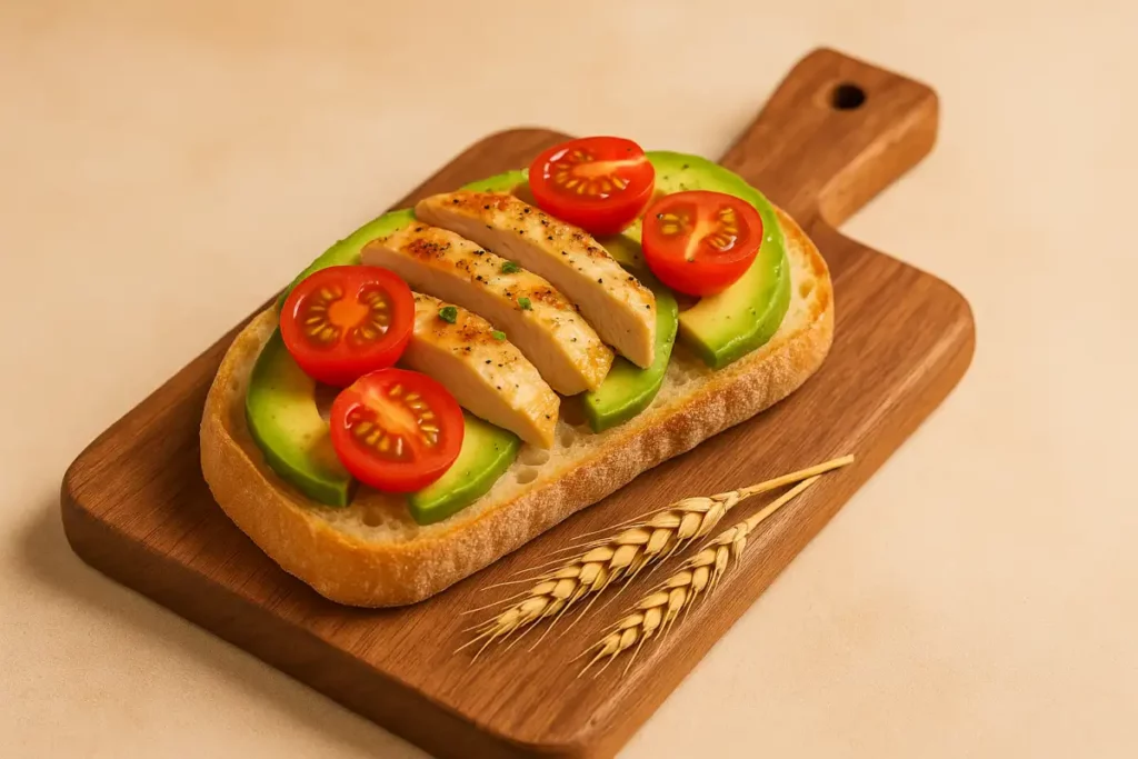 치아바타 오픈 샌드위치