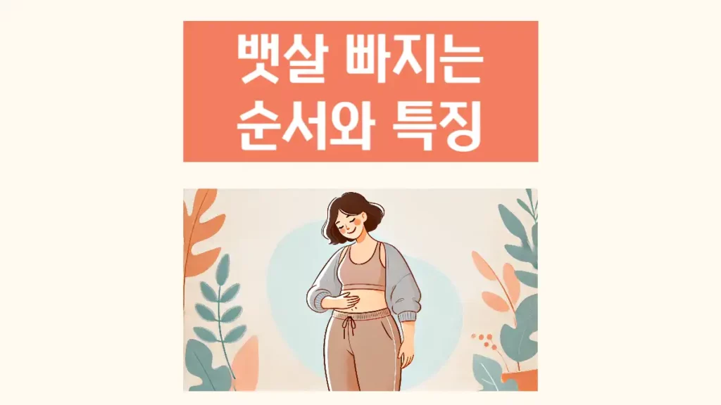 뱃살 빠지는 순서와 부위별 특징
