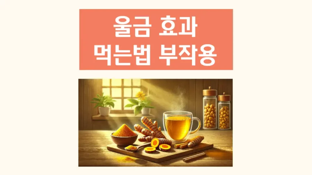 울금 효과 먹는법 부작용