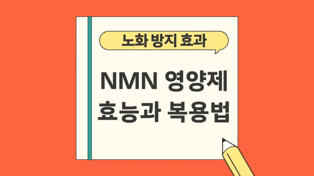 NMN 영양제 효능 복용법 노화 방지 효과