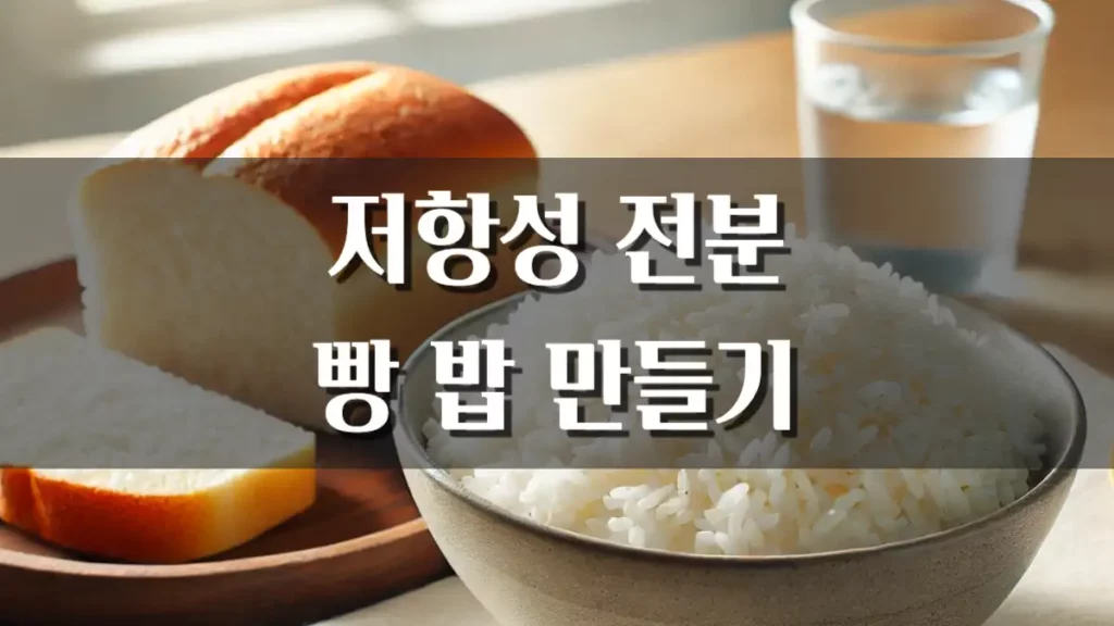 저항성 전분 빵 밥 만들기 냉장보관 방법